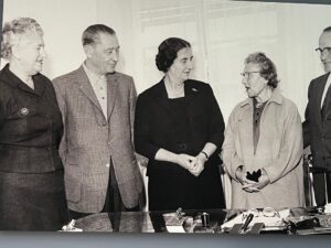 Robert and Rose Gerber visit with Golda Meir